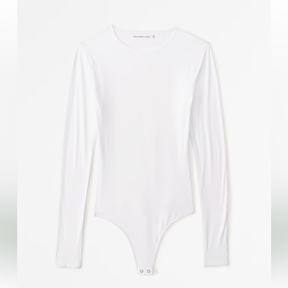 Abercrombie & Fitch Modal-Blend Collection White Bodysuit - Picture 1 of 8